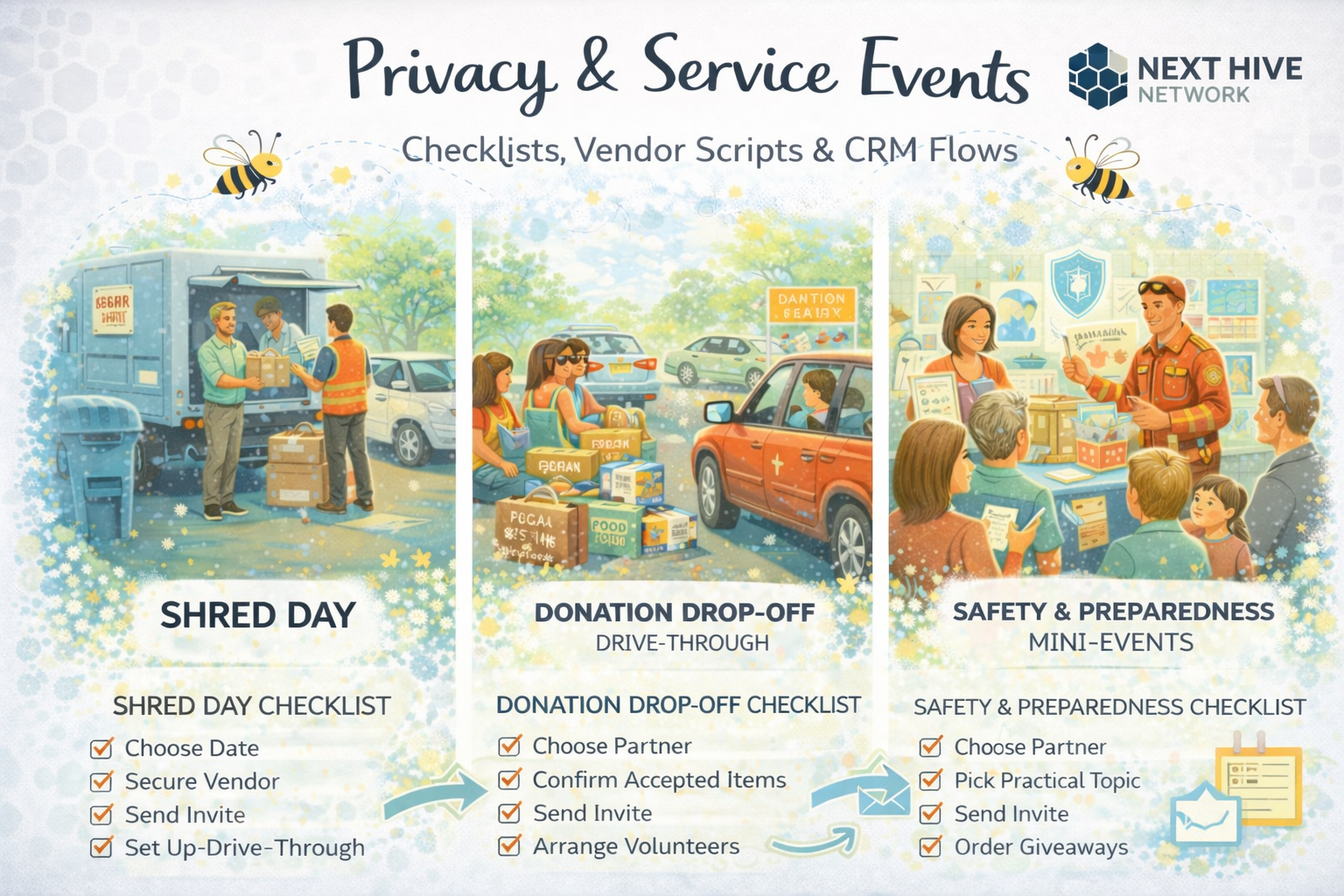 Privacy & Service Events (High-Trust) – Next Hive Network
